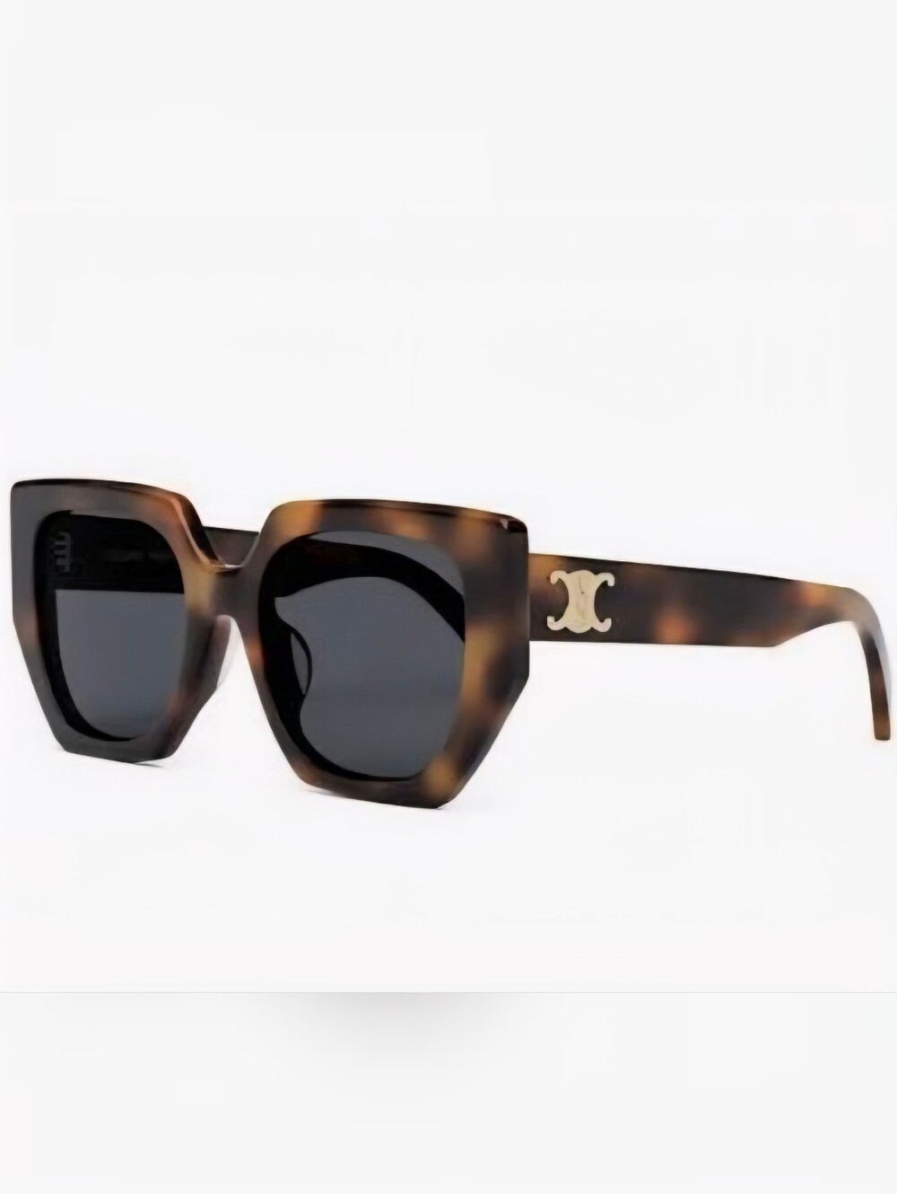 CELINE Triomphe 55mm Butterfly Sunglasses *Blonde Havana